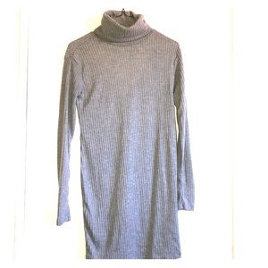Wet seal turtleneck sweater dress with cutout back